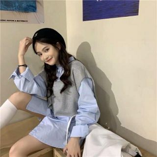Sét 2 món sơmi croptop