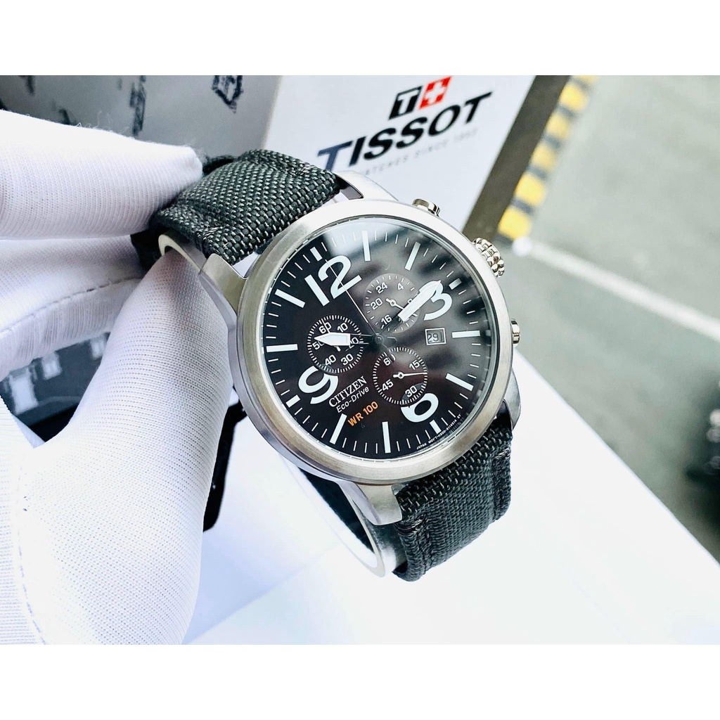 Đồng hồ nam dây vải Citizen AT2100 09E