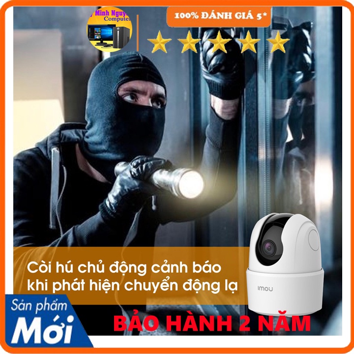 Camera wifi xoay 360 IMOU Ranger2C-D TA22CP-D trong nhà còi hú báo động, chính hãng, bảo hành 24 tháng