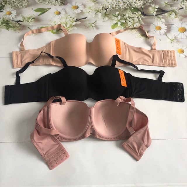 Áo ngực cup ngang bigsize Thái Lan BeeNa2247 bản lưng to có gọng mặc không dây size 34 đến 44 | BigBuy360 - bigbuy360.vn