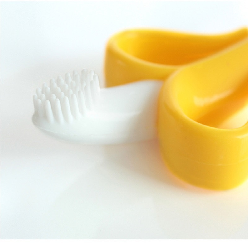 Đồ Chơi Gặm Nướu Hình Quả Chuối Bằng Silicone Dành Cho Trẻ Nhỏ
