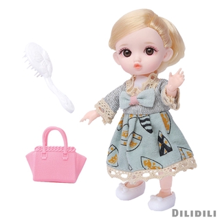 Búp Bê Công Chúa 3d Dễ Thương 16cm