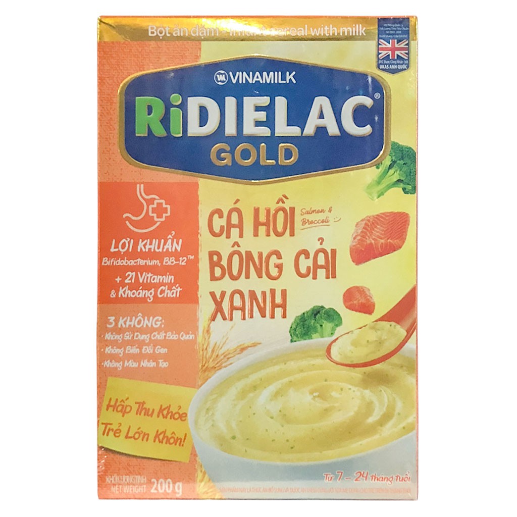 Bột ăn dặm Ridielac Gold vị mặn 200g