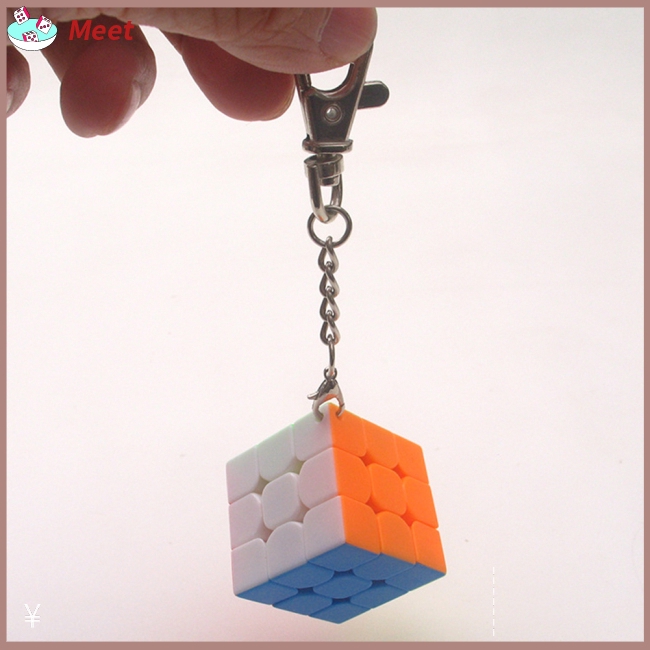 Móc khóa hình khối rubik 3x3cm độc đáo