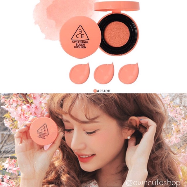 {XẢ KHO SỈ} Phấn Má Dạng Kem 3CE 3CE BLUSH CUSHION 8g