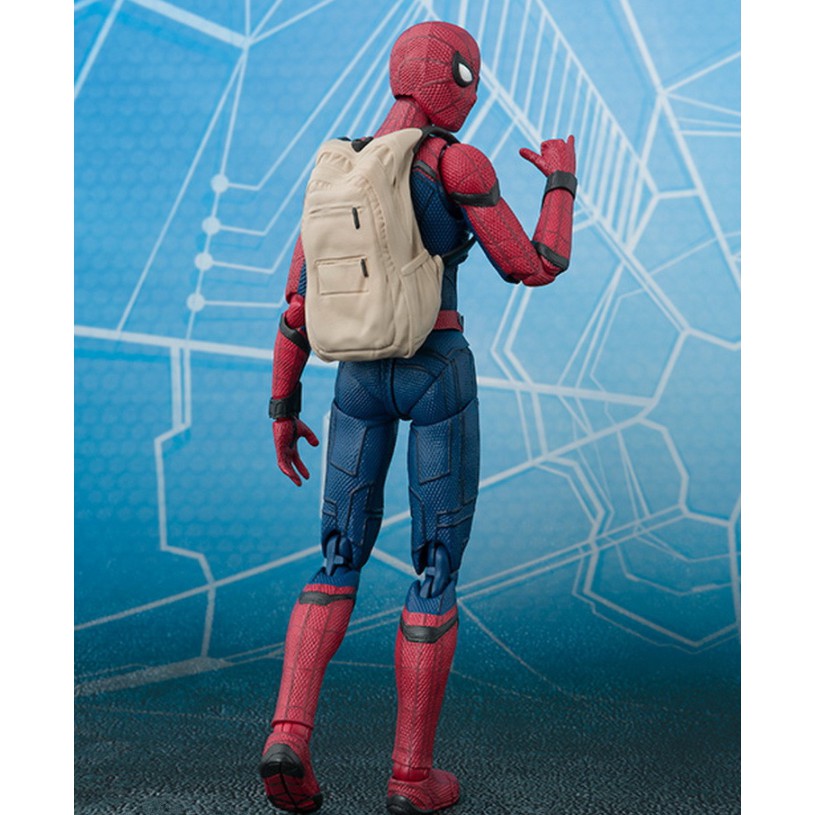 Mô Hình Figure Phim Marvel Spiderman người nhện balo 15cm có khớp