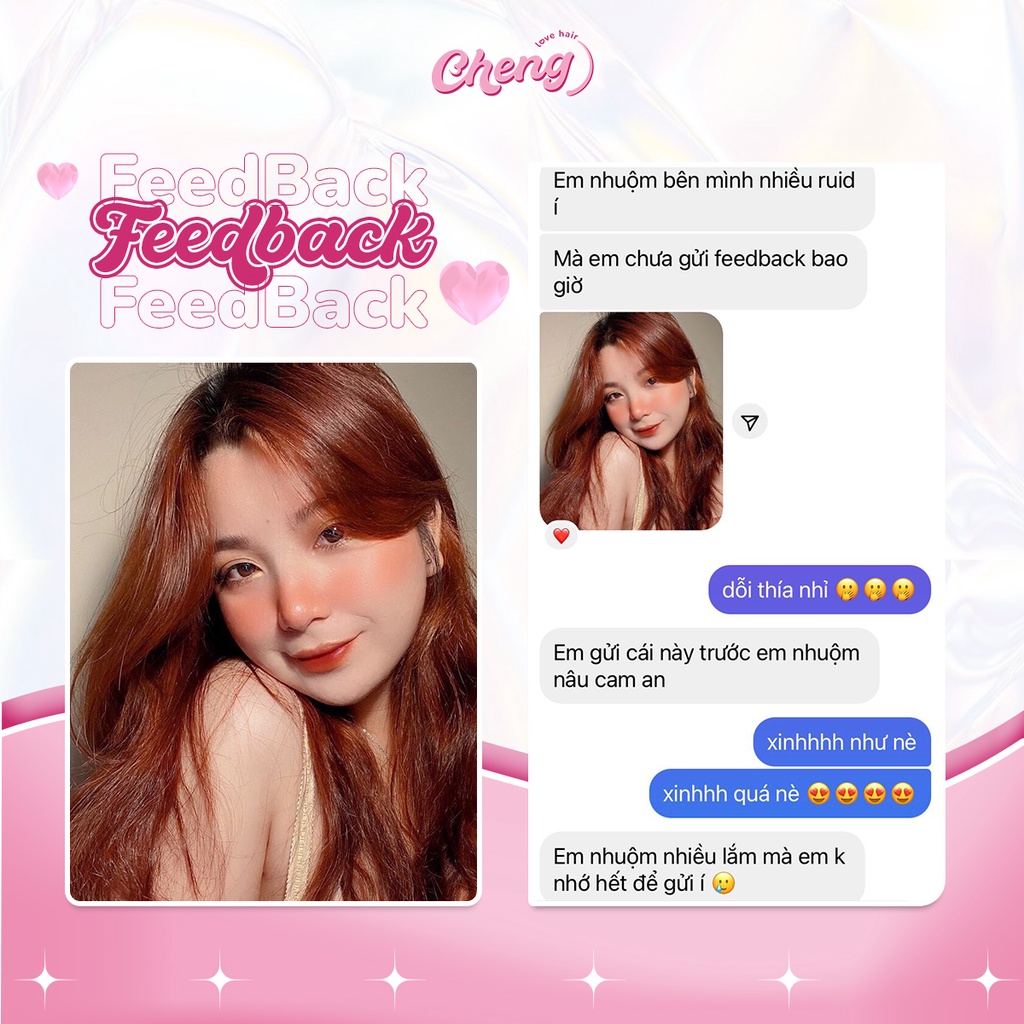 Thuốc Nhuộm Tóc Màu NÂU CAM ĐẤT Không Tẩy | Chenglovehair, Chenglovehairs