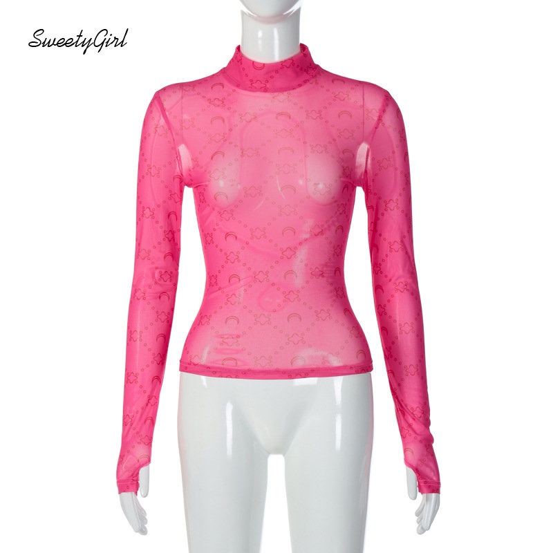 Áo Thun Tay Dài Cổ Lọ Ôm Eo Màu Trơn Thời Trang 2022 Quyến Rũ Cho Nữ