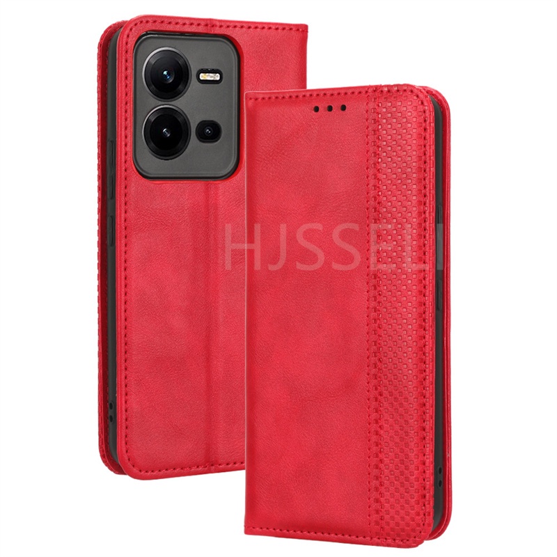 Ốp Dạng Lật Bằng Da Có Ngăn Đựng Thẻ Dành Cho VIVO V25 5G VIVO V25e 5G