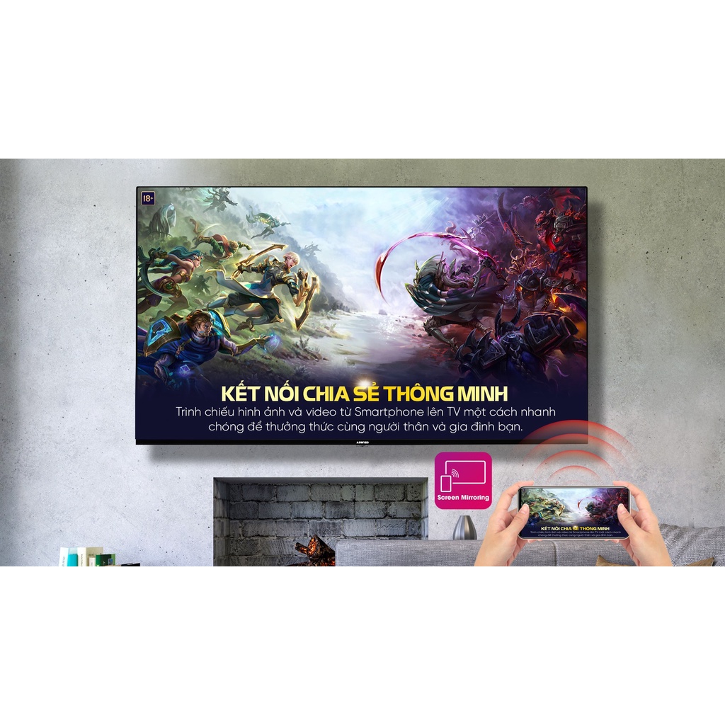 Smart Tivi Asanzo iSlim 4K 65 Inch Model 65UV10 (Miễn phí giao tại HCM-ngoài tỉnh liên hệ shop) | BigBuy360 - bigbuy360.vn