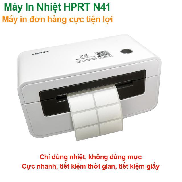 [Dễ Sử Dụng] Máy In Nhiệt Nhanh Nhỏ Gọn Siêu Rõ Tiết Kiệm Không Cần Mực HPRT N41 | BigBuy360 - bigbuy360.vn