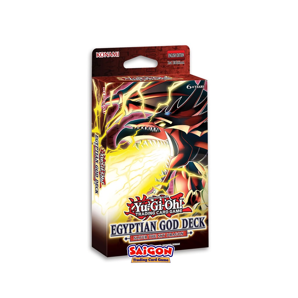 Bộ Bài Thần Ai Cập YugiOh! Egyptian God Deck: Slifer the Sky Dragon - Chính Hãng Konami - Nhập Khẩu từ Anh