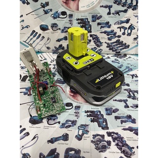Vỏ mạch Ryobi zin bãi 18v . BN.