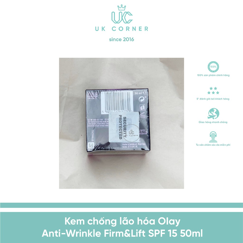 Bill UK Kem chống lão hóa Olay 0Iay Anti-Wrinkle Firm and Lift 50mL