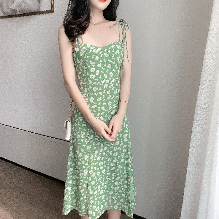 Đầm Hai Dây In Hoa Xinh Xắn Dành Cho Nữ 2020 | BigBuy360 - bigbuy360.vn