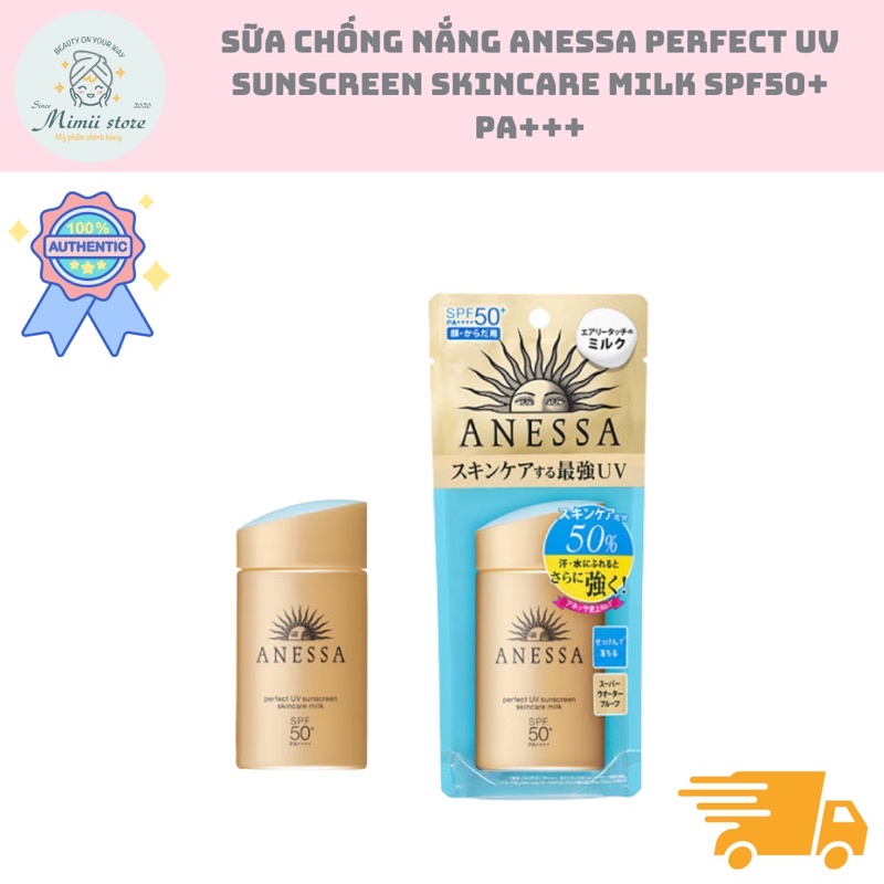 Sữa chống nắng bảo vệ hoàn hảo Anessa Perfect UV Sunscreen Skincare Milk 60ml