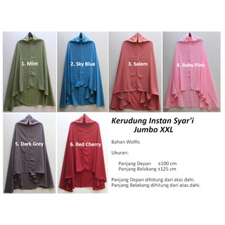 Khăn Trùm Đầu Hijab Jumbo Non Pet Xxl 100x125