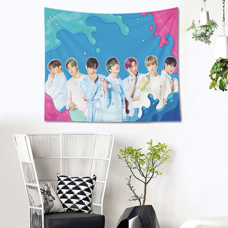 Thảm treo tường in hình nhóm nhạc BTS | BigBuy360 - bigbuy360.vn