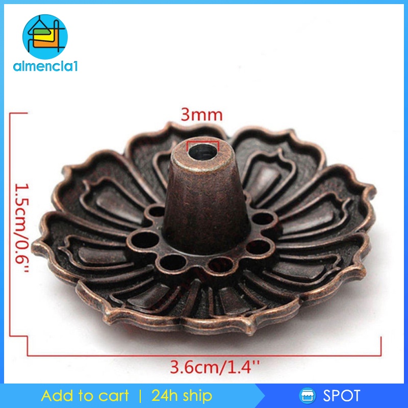 [ALMENCLA1] Cone &amp; Stick Incense Burner Holder Coil Incense Holders Lotus Home Fragrance