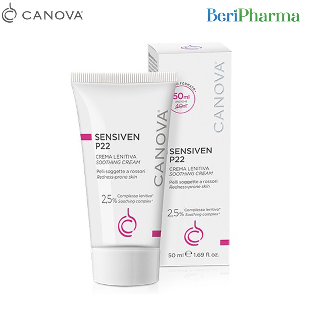✅  Canova Kem Làm Dịu Da, Dưỡng Ẩm Dành Cho Da Nhạy Cảm Sensiven P22 – Soothing Cream 50ml
