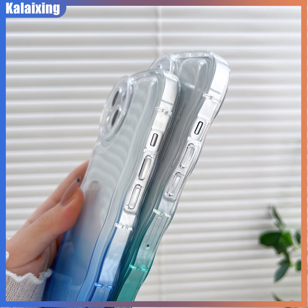 Ốp Điện Thoại Mềm Trong Suốt Màu Gradient Cho iPhone 13 Pro Max 12 Pro 11 Pro Max X Xr Xs Max 7 8 Plus