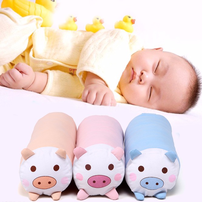 Gối Ôm Cho Bé, Gối Ôm Hình Mặt Heo Dễ Thương Cho Bé Baby Top ISO 9001