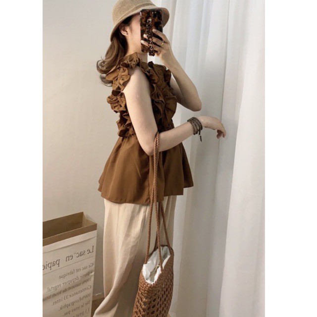 Áo baby doll nhún vai