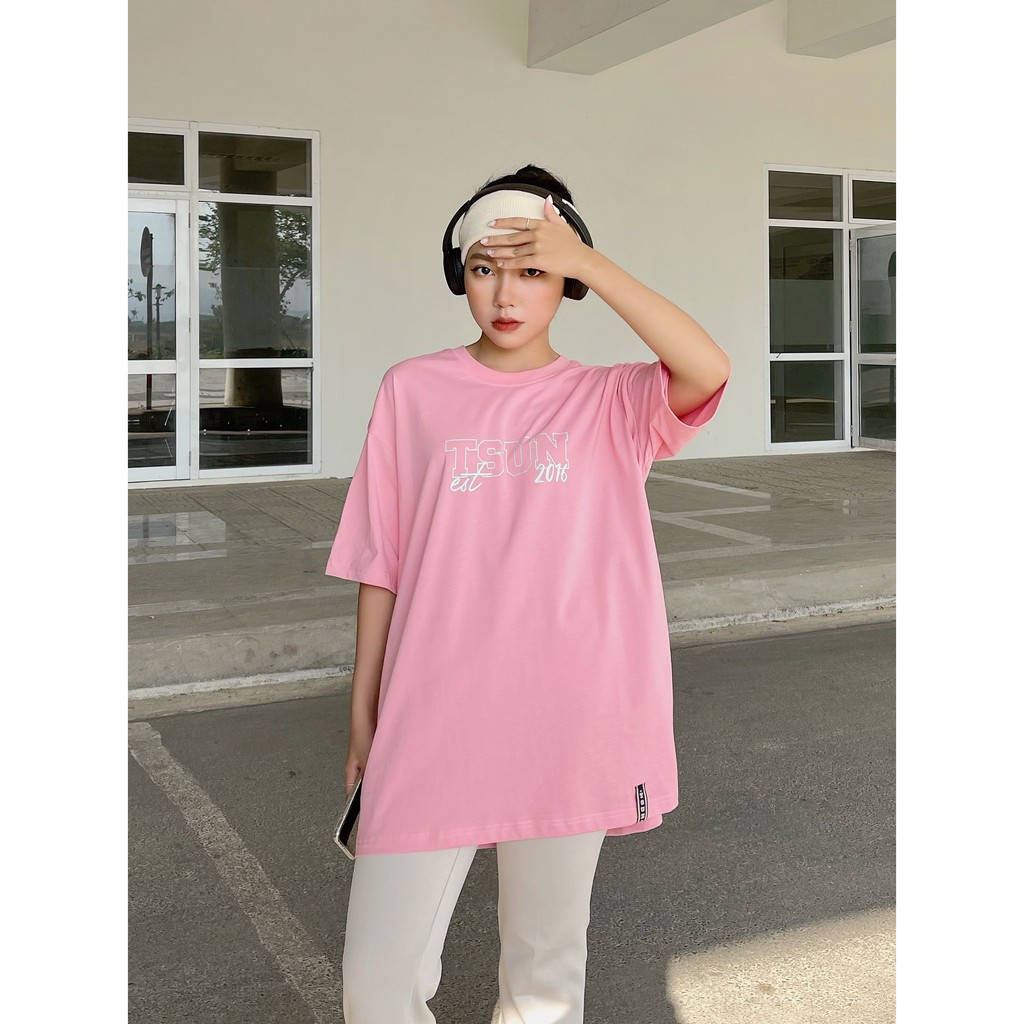 Áo thun TSUN Signature 2 - Hồng - Unisex