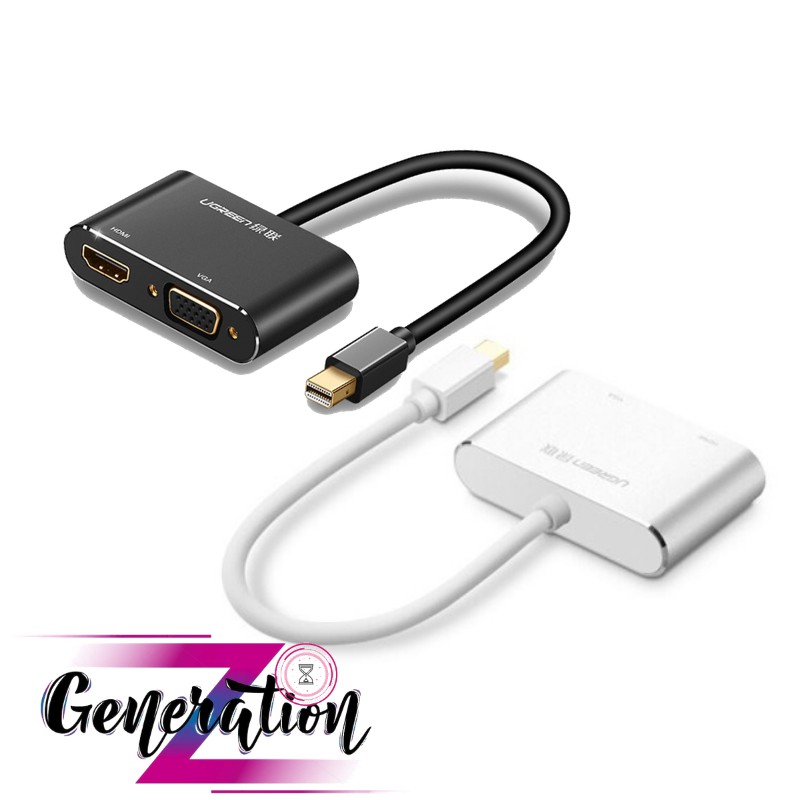 Cáp Thunderbolt - Mini Displayport to HDMI + VGA Ugreen 20422 - Hàng Chính Hãng