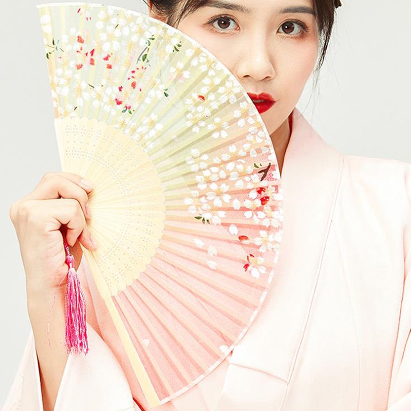 Quạt Xếp Cầm Tay 1XFan Kiểu Trung Hoa Nhật Bản Dùng Làm Quà Tặng Đám Cưới