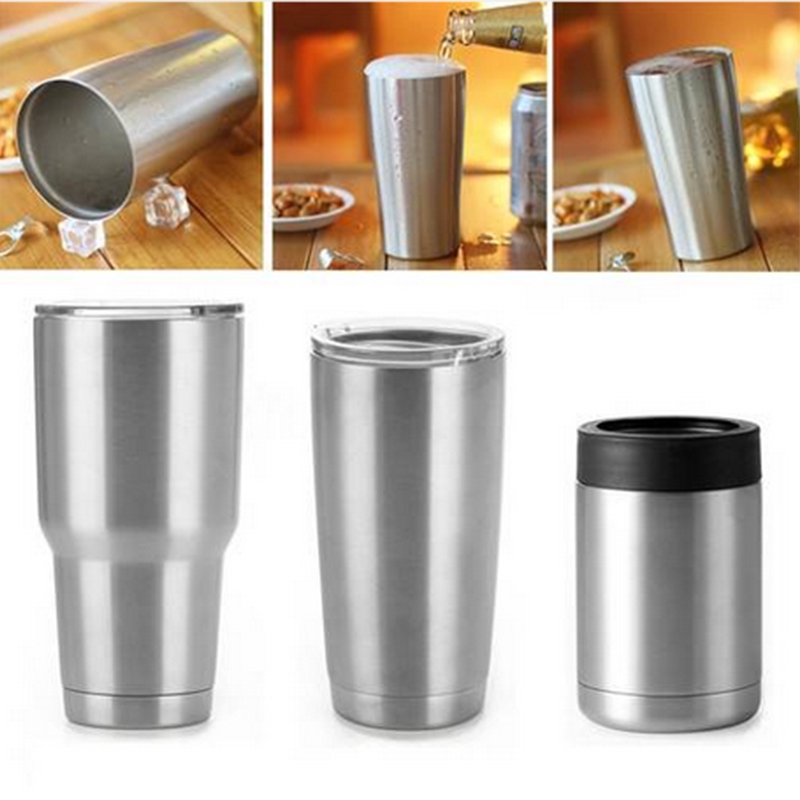 Cutekeji 12/20/30oz Stainless Steel Vacuum Insulated Tumbler Double-Layer Travel Cup With Lid