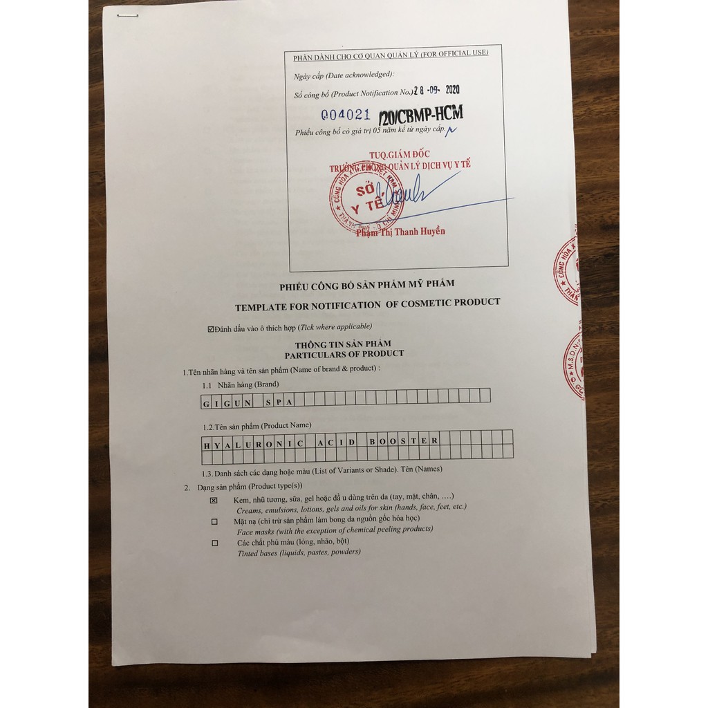 KEM DƯỠNG DA MẶT GIGUN SPA