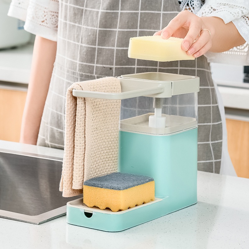 Hộp đựng nước rửa chén có giá treo tiện lợi
