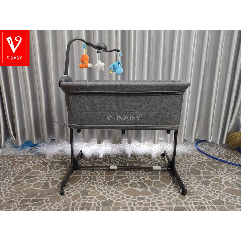 [FREESHIP] Giường Nôi Đa Năng V-Baby F4 mẫu mới năm 2020( kèm video thật )