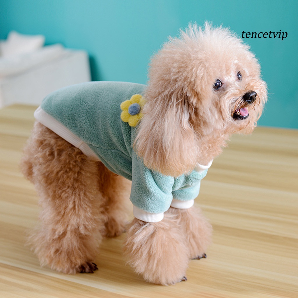 Áo sweater cho thú cưng cổ tròn giữ ấm dễ thương