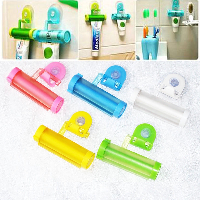 Ceative Rolling Squeezer Toothpaste Dispenser Tube Hanging Partner Holder