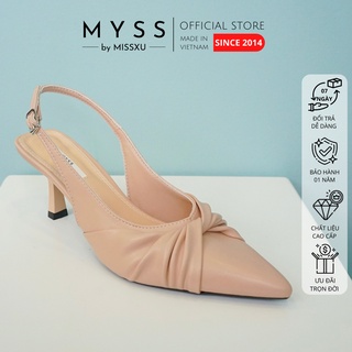 Giày nữ mũi nhọn 5 cm xoắn quai sau thời trang MYSS - CG170