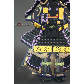 Búp bê Samurai , búp bê Nhật Bản .  Y5 TÍM ĐEN
