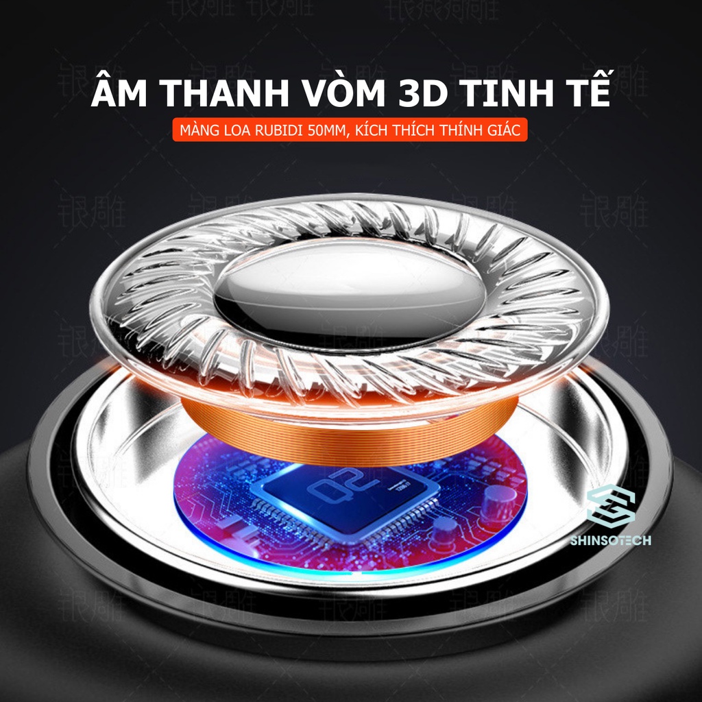 Tai nghe chụp tai gaming Esport SHINSOTECH Q3 âm thanh stereo chất lượng chống ồn có micro - Hàng chính hãng