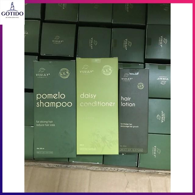 ComBo Bộ 3 Dầu Gội Trị Rụng Tóc + Dầu Xả Bưởi và Tinh dầu bưởi Vi Jully Cao Cấp | BigBuy360 - bigbuy360.vn