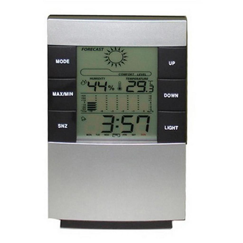 Đồng hồ để bàn đo nhiệt độ và độ ẩm kiêm lịch điện tử đa năng tiện dụng -dc2845