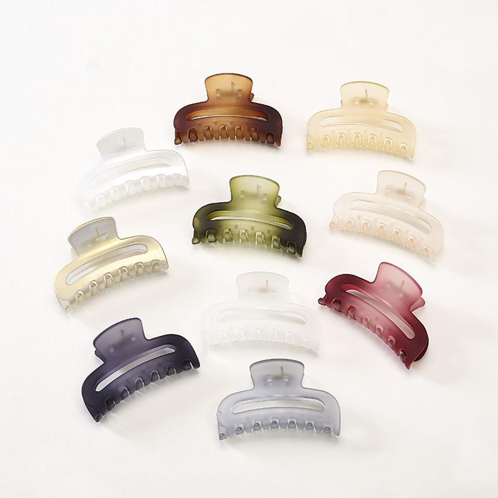 Kẹp Tóc Càng Cua Hình Bán Nguyệt Lấp Lánh Chất Liệu Acrylic Cho Nữ