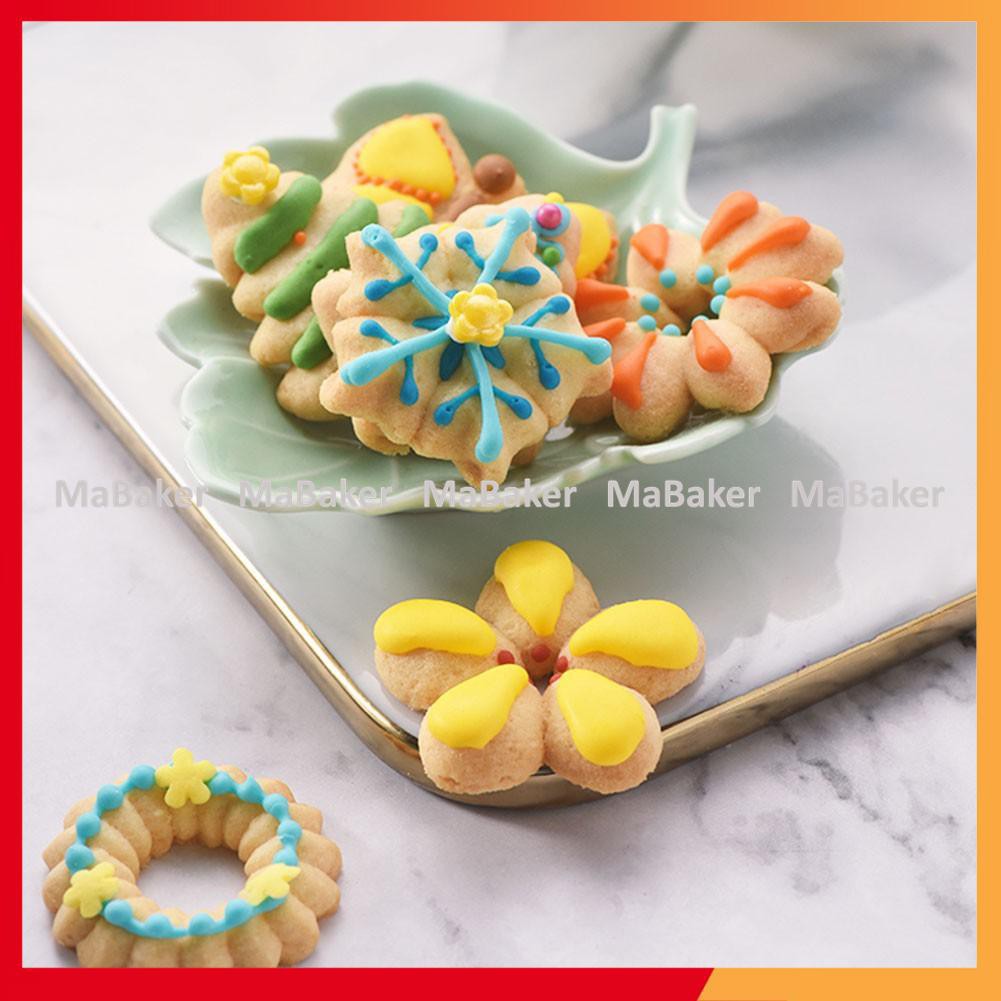 Bộ nhấn tạo hình bánh quy Cookie Press 18 chi tiết loại tốt, cao cấp, bền đẹp, tha hồ sáng tạo - MaBaker