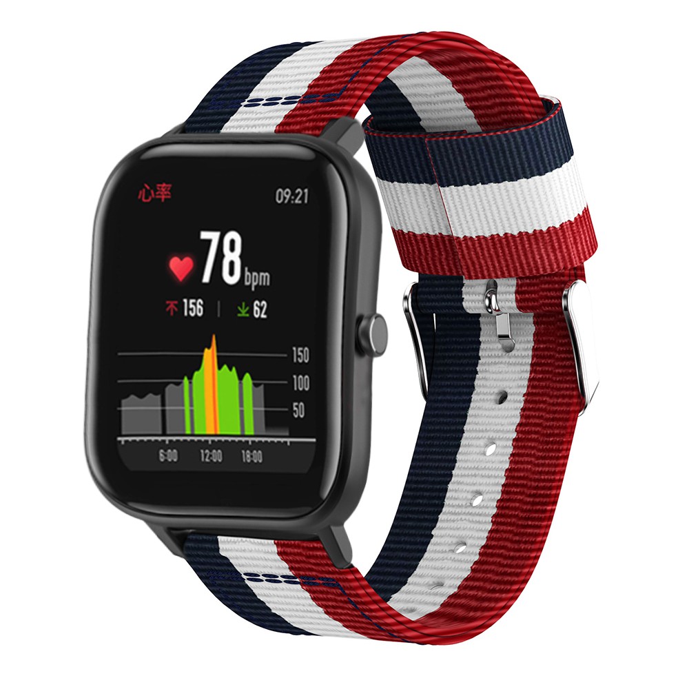 Dây đeo dệt sợi nylon cho đồng hồ thông minh Huami Amazfit GTS/Amazfit Bip/Garmin Forerunner 645 Music/245/245M