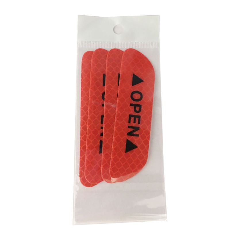 Set 4 miếng dán cửa xe ô tô phản quang chống va chạm cảnh báo an toàn