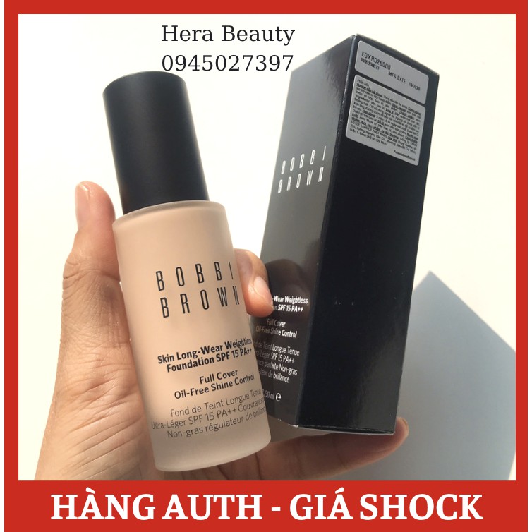 Tem chính Hãng- Kem Nền Lâu Trôi Bobbi Brown Skin Longwear Weightless Foundation SPF15-30ml- N032 Sand- N042 Beige | BigBuy360 - bigbuy360.vn