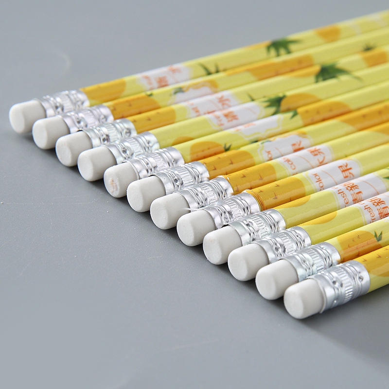 Hộp 12 Cây Bút Chì Gỗ Hình Trái Cây
