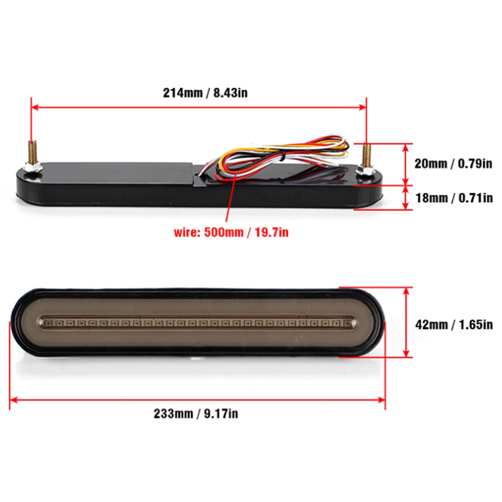 Đèn LED 100 Bóng Hai Màu Cho Phanh Xe Tải