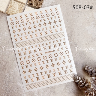 Yalayee [Nhãn dán móng tay] の Nhãn dán làm móng tay dính LV Series Miếng dán móng tay chống thấm nước có thể bóc vỏ