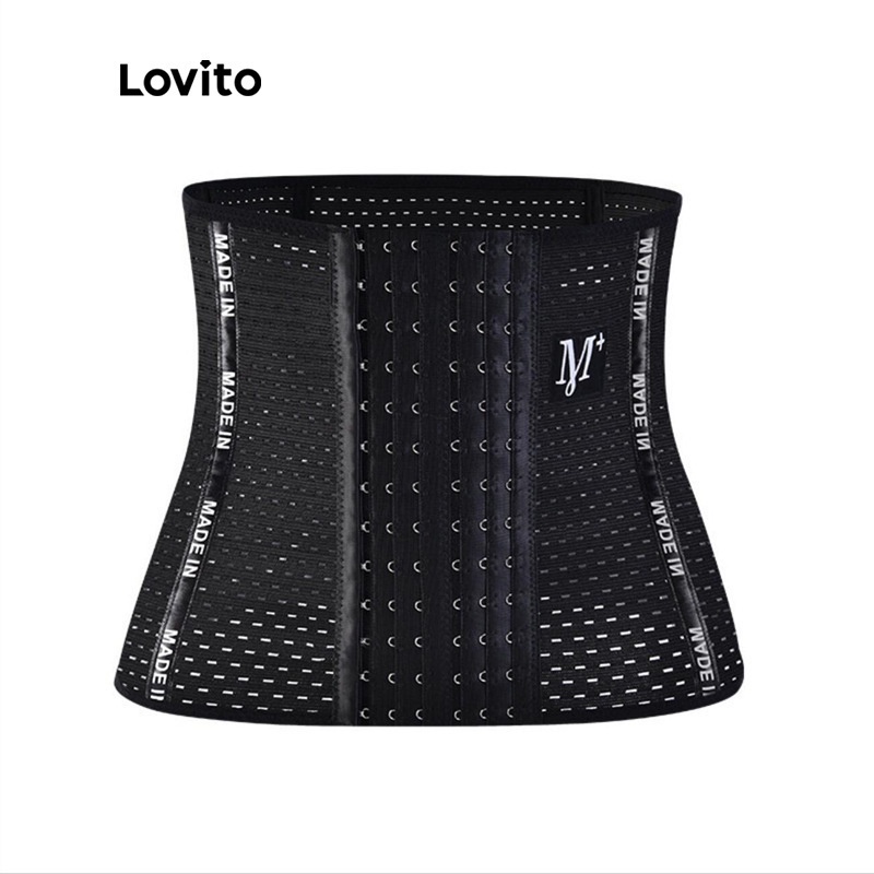 Áo nịt Lovito thoáng khí in chữ L00004